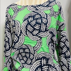 New York & Company nautical blouse